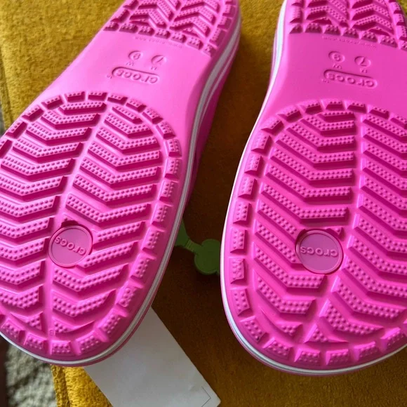 CROCS Hot Pink Foam Flip Sandals - Picture 5 of 5